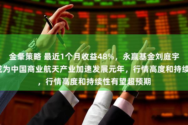 金夆策略 最近1个月收益48%，永赢基金刘庭宇：2026年将成为中国商业航天产业加速发展元年，行情高度和持续性有望超预期